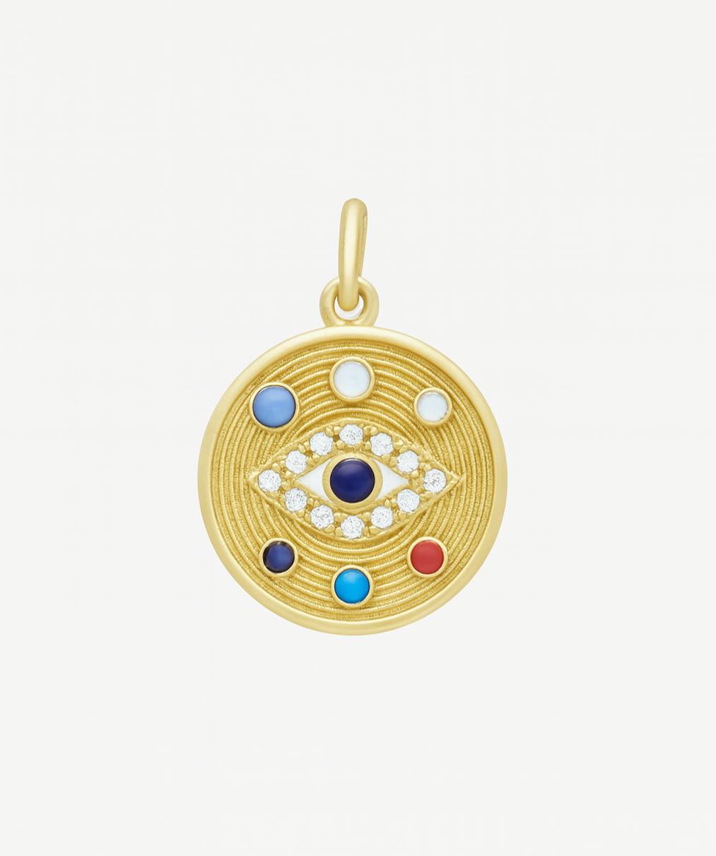 MandalaGo Cosmic Eye Medallion Pendant (No Chain)