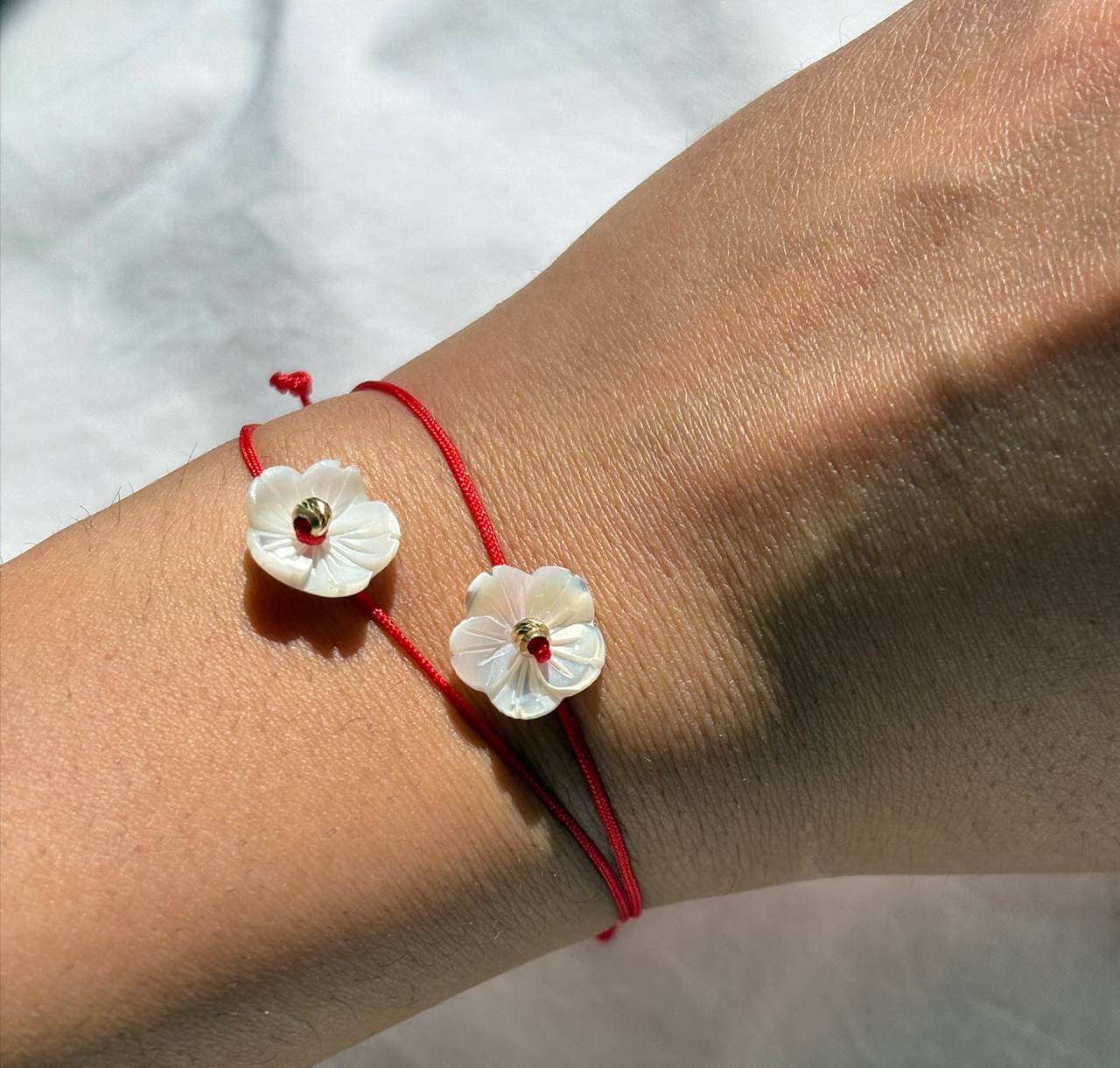 MandalaGo Blossom Red Thread Bracelet