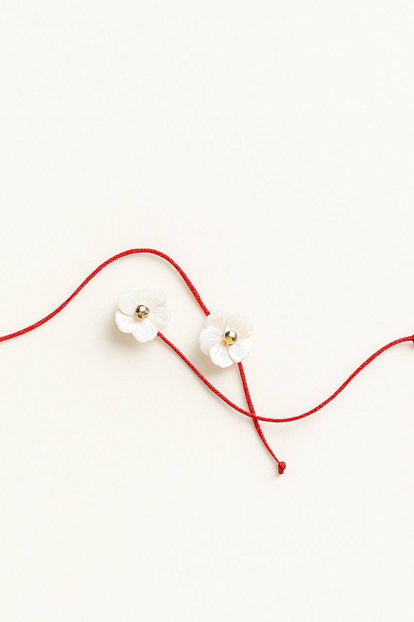 MandalaGo Blossom Red Thread Bracelet